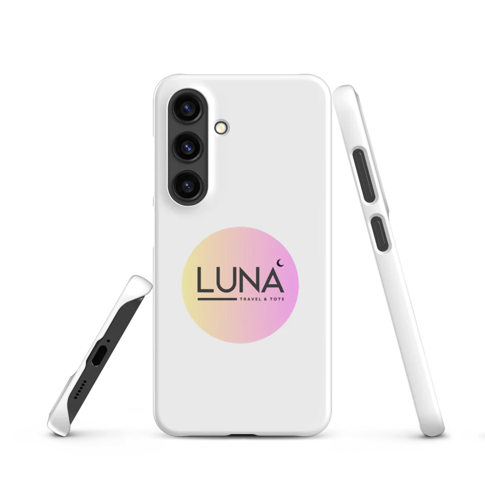 Snap Case for Samsung® S20 to S25 with Luna Travel & Tote Logo