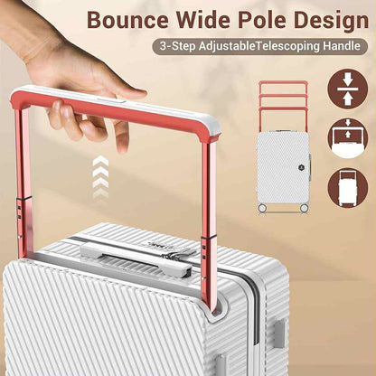 Lightweight Carry-On Hard Shell for Easy Travel - White