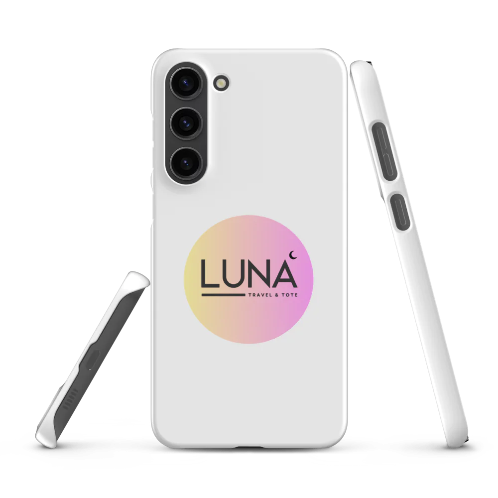 Snap Case for Samsung® S20 to S25 with Luna Travel & Tote Logo