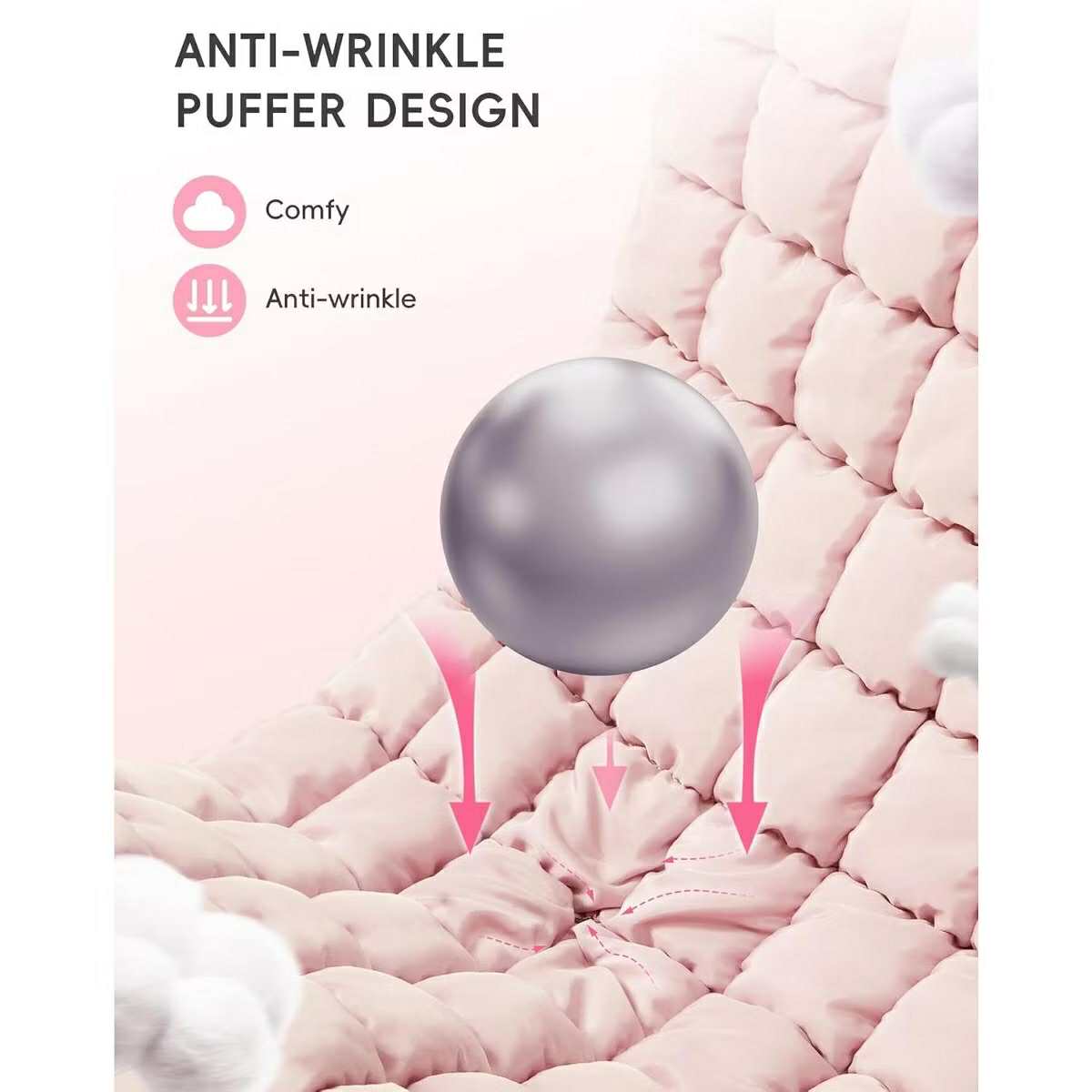 CLUCI Lux Quilted Weekender Bag with Shoe Compartment - Pink