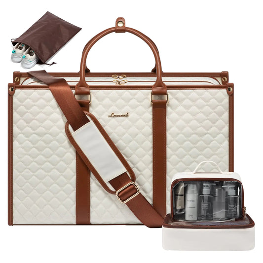 LOVEVOOK 4-in-1 Travel Weekender with Shoe Bag and Toiletry Bag