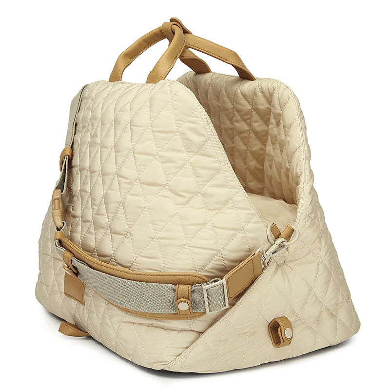 Luxury Pet Carrier 3-in-1 Bed, Bag or Pet Travel Seat