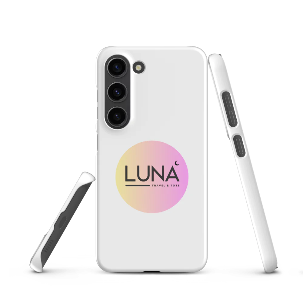 Snap Case for Samsung® S20 to S25 with Luna Travel & Tote Logo