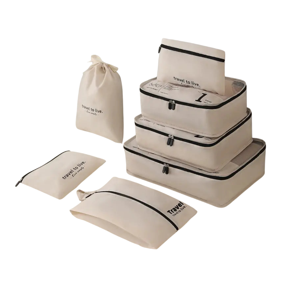 Elegant Travel Storage Bag Set (7 piece) – Chic & Organized Packing
