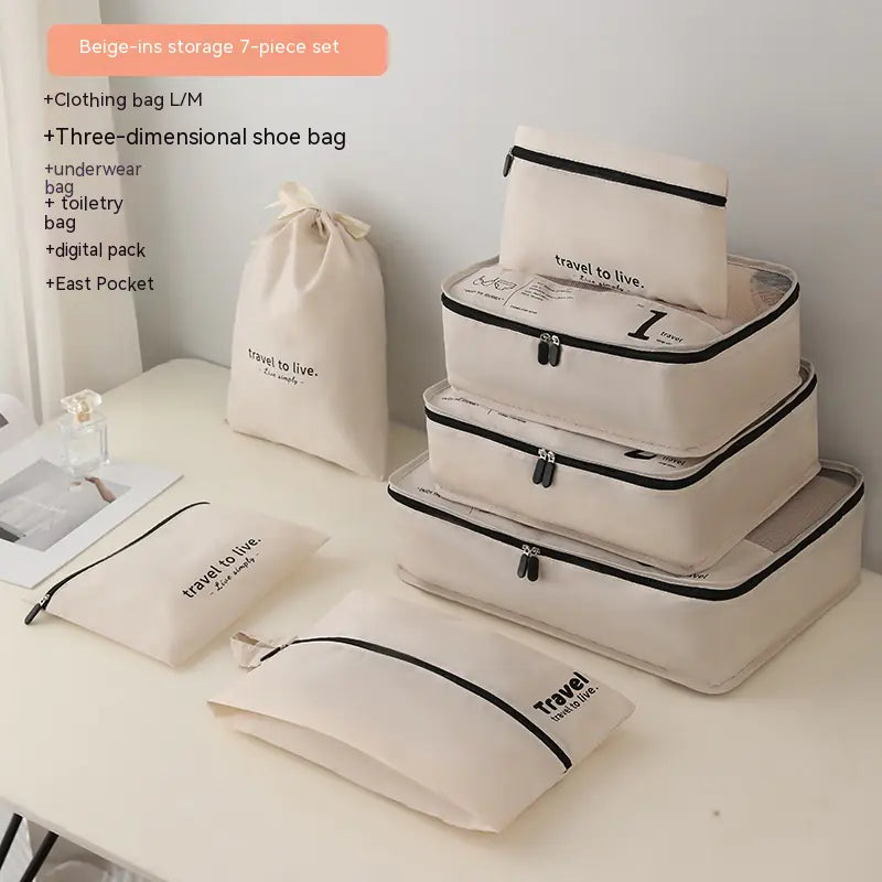 Elegant Travel Storage Bag Set (7 piece) – Chic & Organized Packing