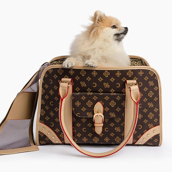 Luxe Pet Travel Carrier – Chic & Discreet Jetset Style