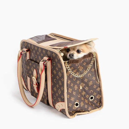 Luxe Pet Travel Carrier – Chic & Discreet Jetset Style