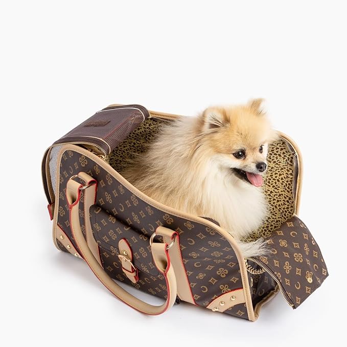 Luxe Pet Travel Carrier – Chic & Discreet Jetset Style