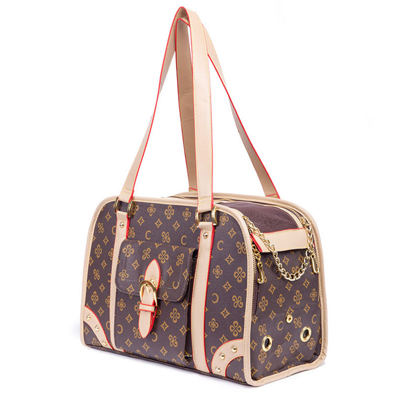 Luxe Pet Travel Carrier – Chic & Discreet Jetset Style