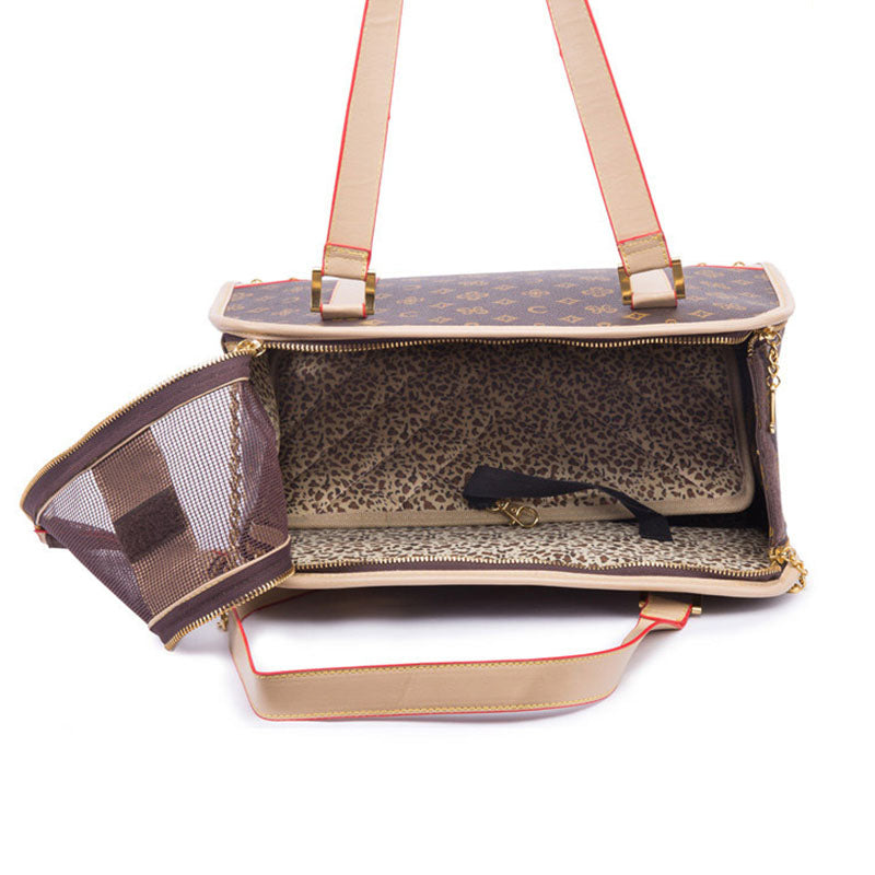 Luxe Pet Travel Carrier – Chic & Discreet Jetset Style