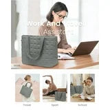 LOVEVOOK Chic Quilt Padded Tote with Laptop Compartment