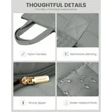 LOVEVOOK Chic Quilt Padded Tote with Laptop Compartment