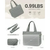 LOVEVOOK Chic Quilt Padded Tote with Laptop Compartment