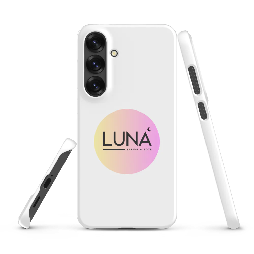 Snap Case for Samsung® S20 to S25 with Luna Travel & Tote Logo
