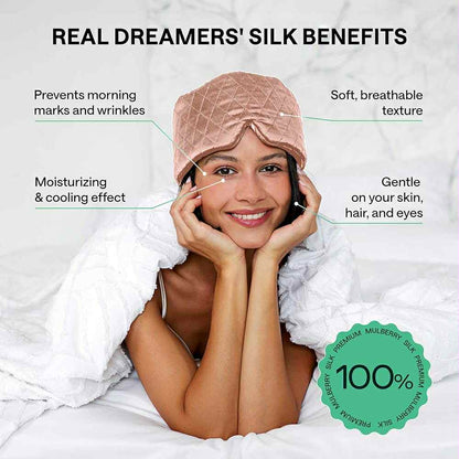 Mulberry 100% Silk Bliss Sleep Mask - Ultra Soft Luxury