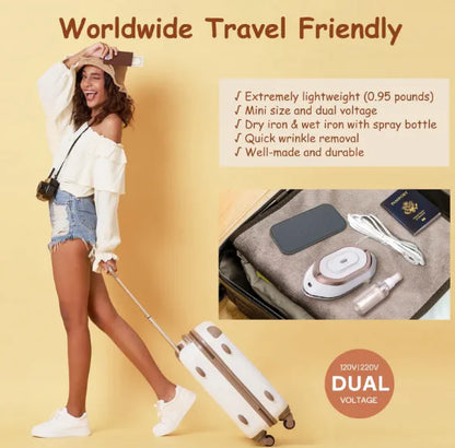 NEWBEALER Travel Iron – Fast Heat & Chic Design